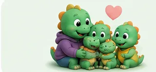 The DinoHugs family